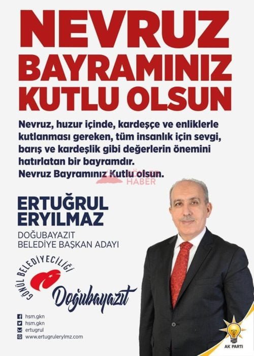 ERYILMAZ'DAN NEVRUZ BAYRAMI MESAJI