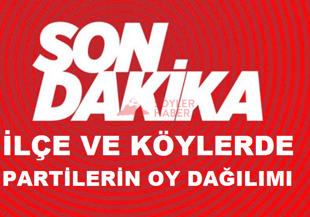 İLÇE VE KÖYLERDE OY DAĞILIMI