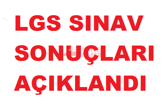 LGS SINAV SONUÇLARI AÇIKLANDI