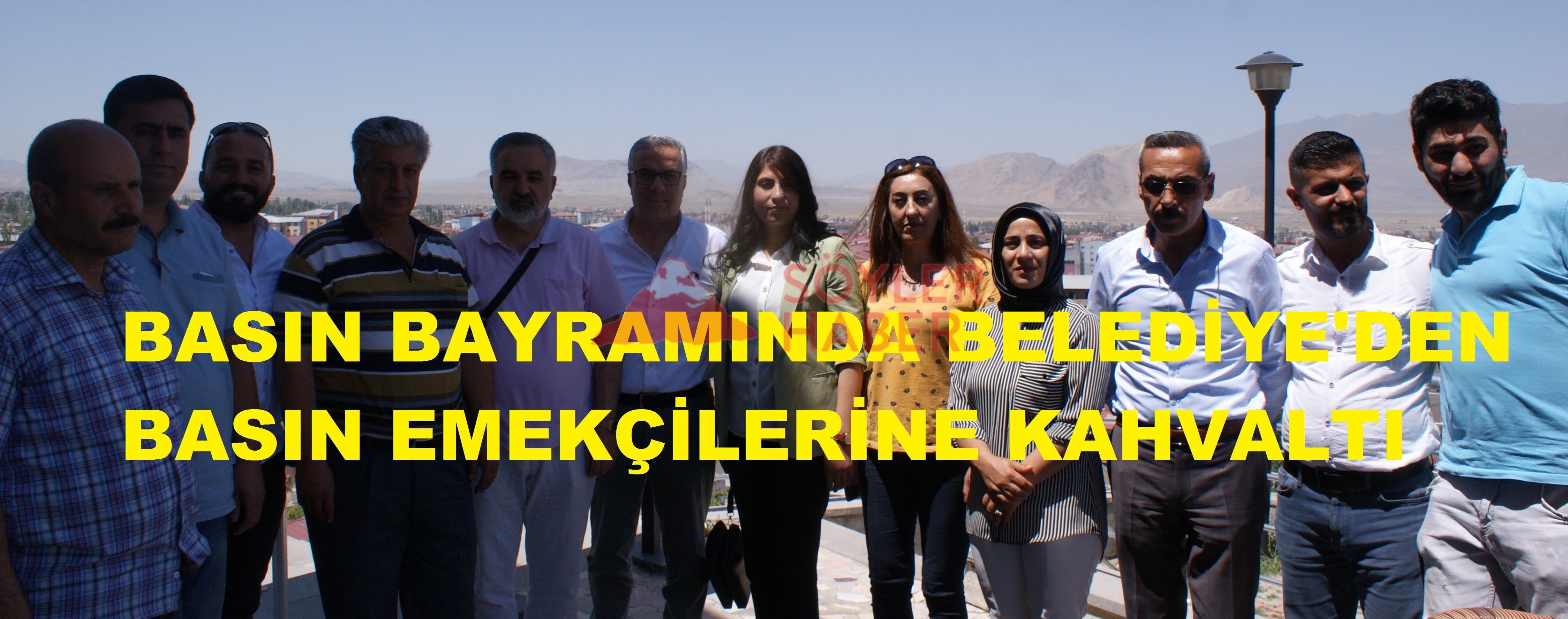 BELEDİYE'DEN BASIN EMEKÇİLERİNE KAHVALTI