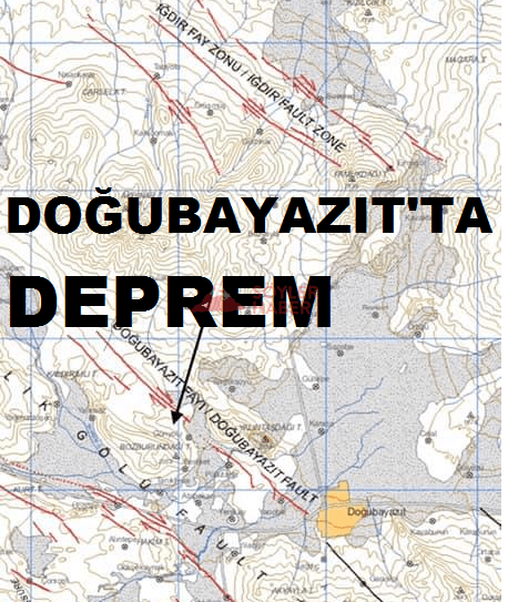 DOĞUBAYAZIT'TA 3,5 BÜYÜKLÜĞÜNDE DEPREM