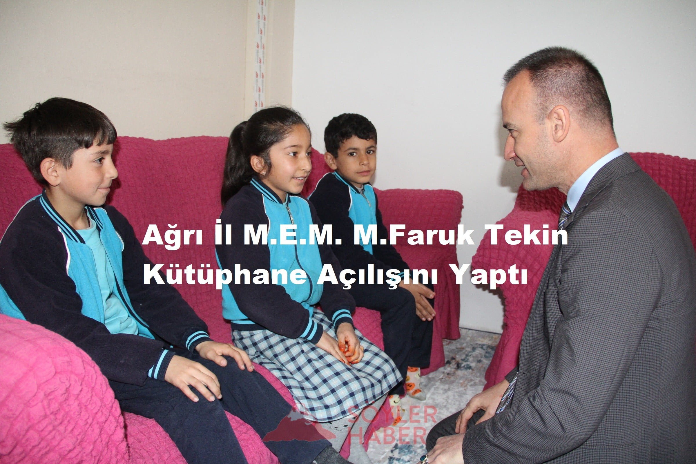 Ağrı İl M.E.M M.Faruk Tekin, Kütüphane Açılışını Yaptı