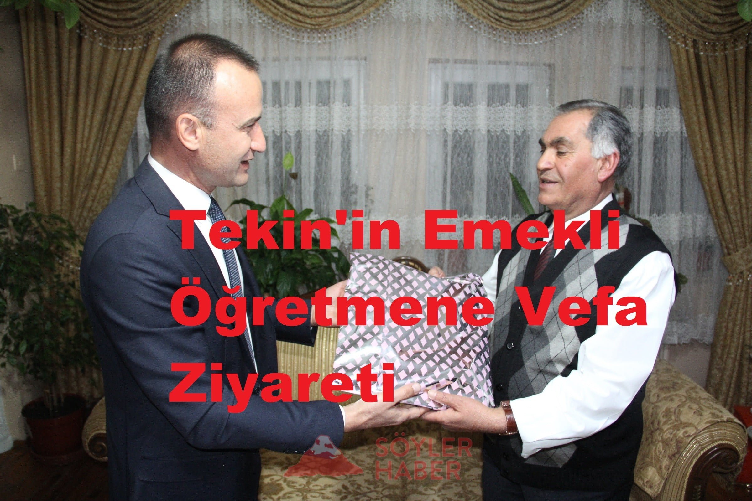 Ağrı İl Milli Eğitim Müdürü M. Faruk Tekin'in Emekli Öğretmene Vefa Ziyareti