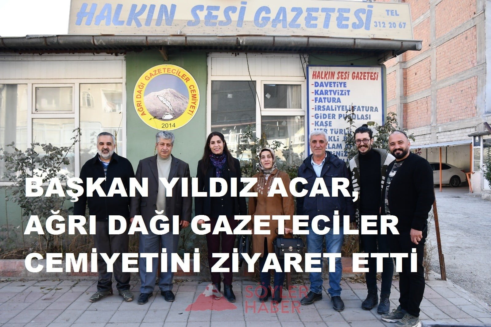 BAŞKAN YILDIZ ACAR, AĞRI DAĞI GAZETECİLER CEMİYETİNİ ZİYARET ETTİ