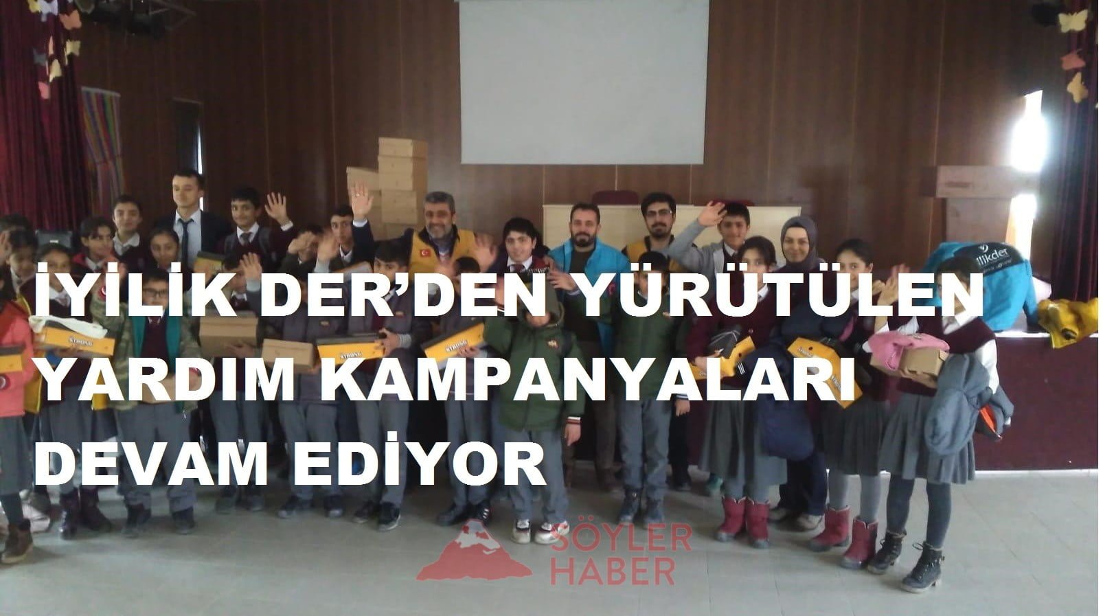 İYİLİK DER'DEN YÜRÜTÜLEN YARDIM KAMPANYALARI DEVAM EDİYOR