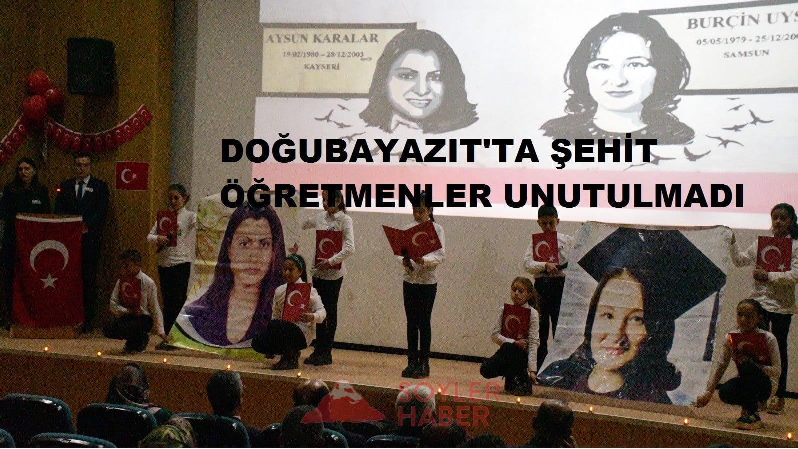 DOĞUBAYAZIT'TA ŞEHİT ÖĞRETMENLER UNUTULMADI