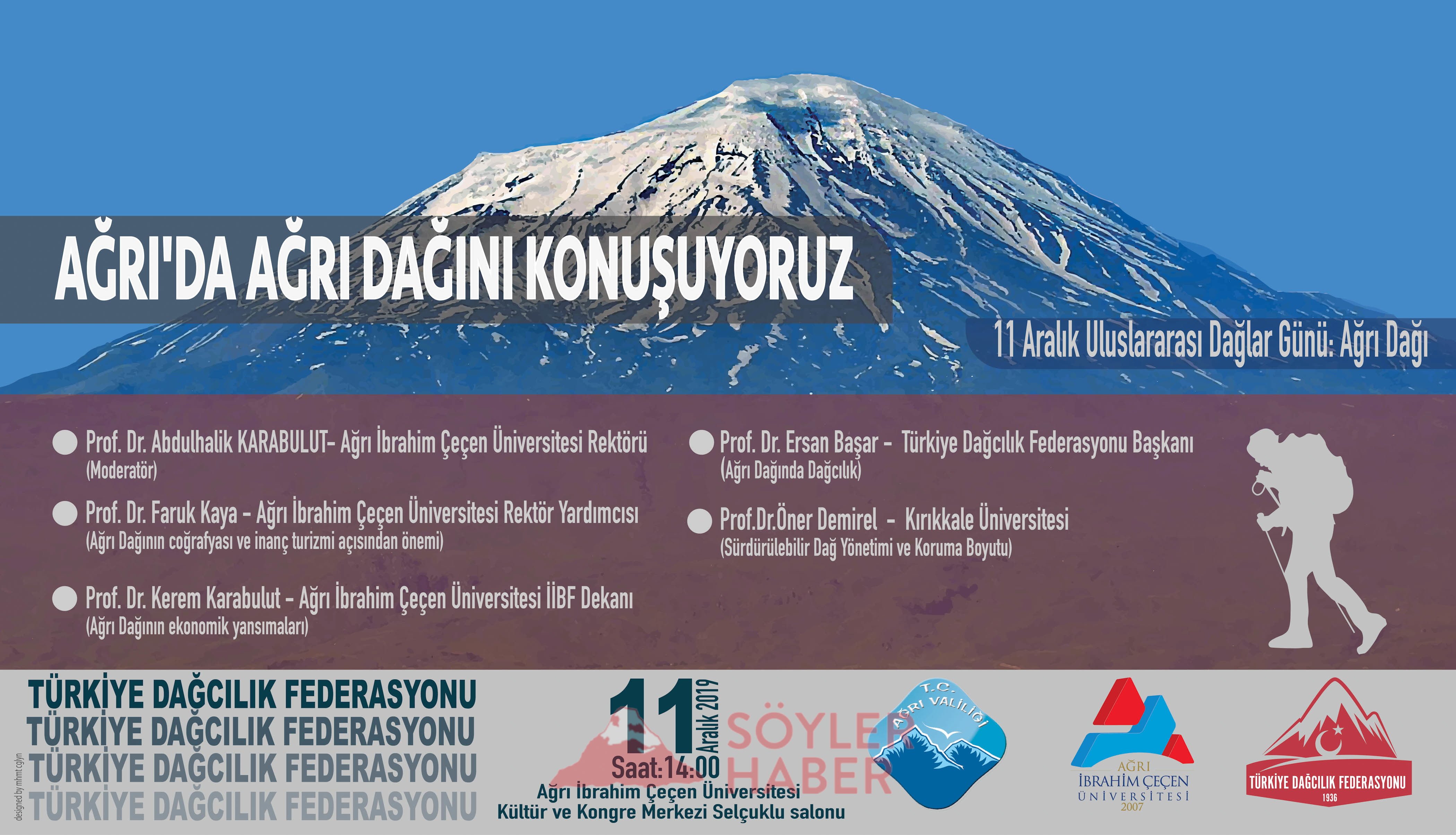 Uluslararası Dağlar Gününde Ağrı'da Ağrı Dağı Paneli Düzenliyoruz