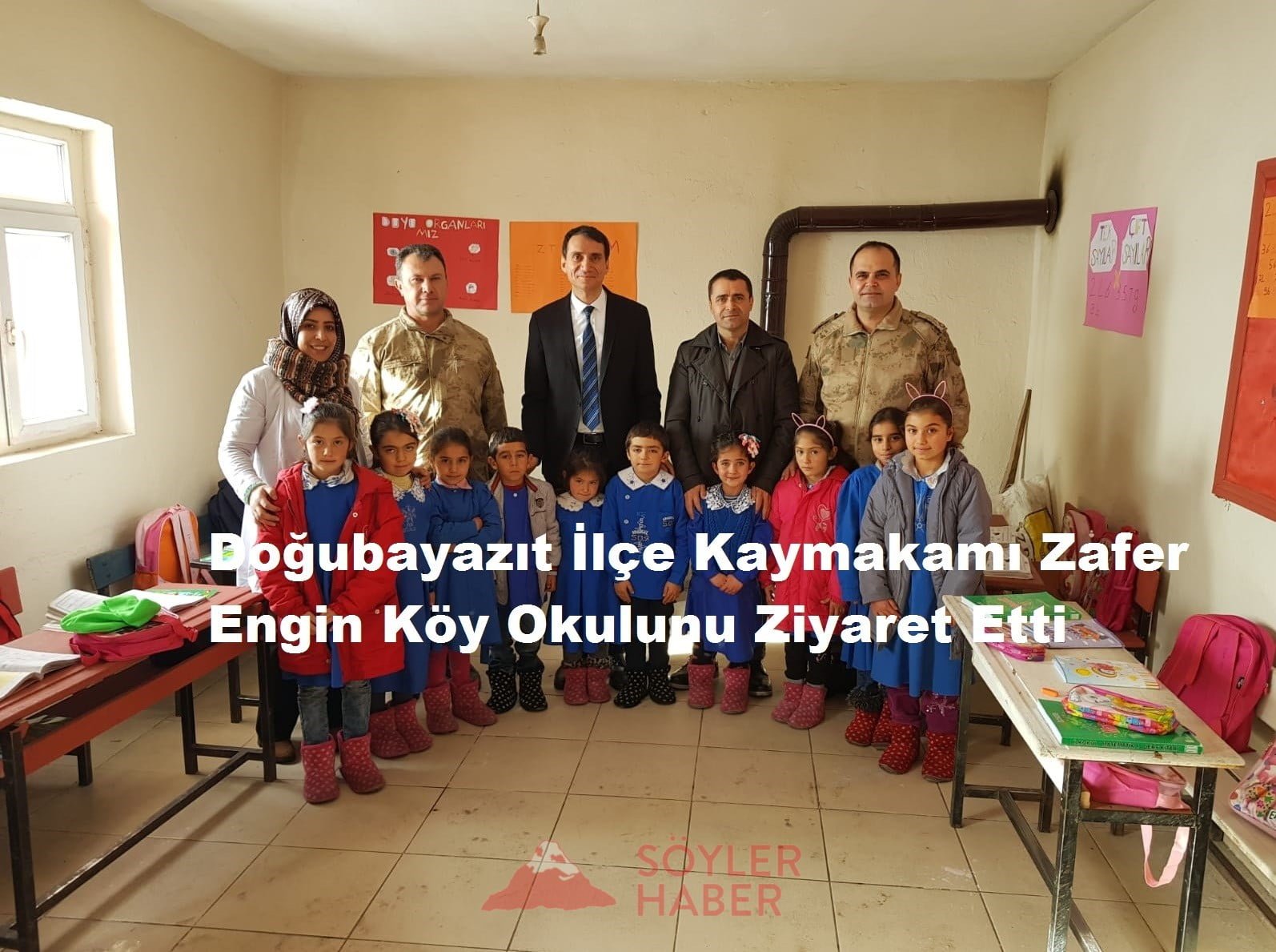 Doğubayazıt İlçe Kaymakamı Zafer Engin Köy Okulunu Ziyaret Etti