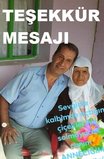 SAİT ERKİÇ VE AİLESİNDEN TEŞEKKÜR MESAJI
