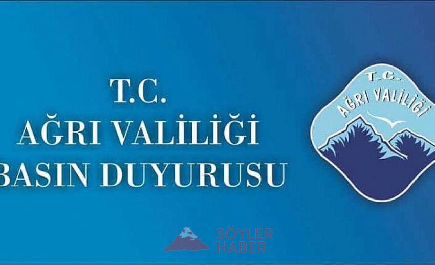 AĞRI VALİLİĞİ BASINA KAMUOYUNA