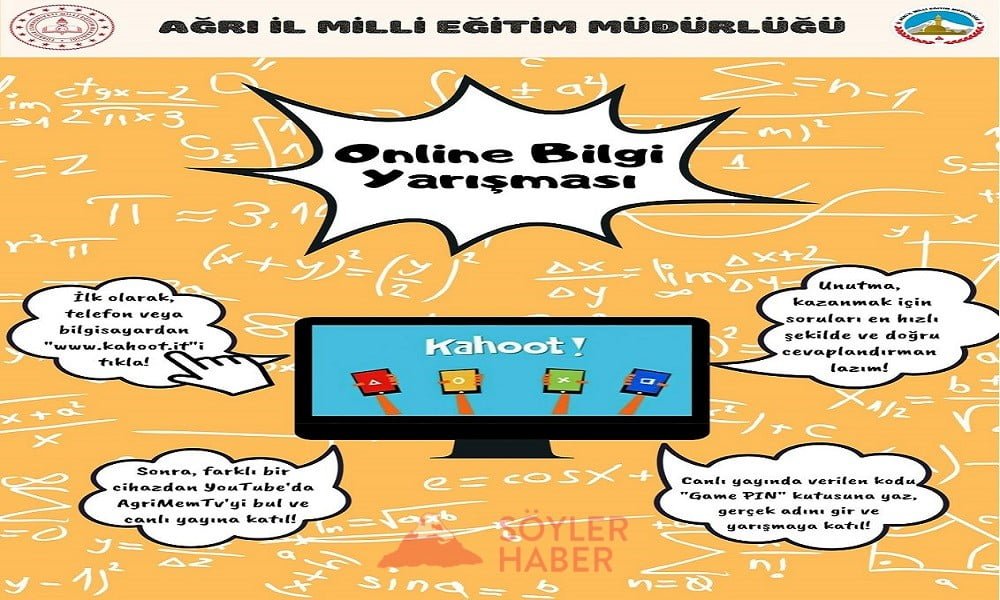 Ağrı'da lise öğrencilerine yönelik "Online Bilgi Yarışması"