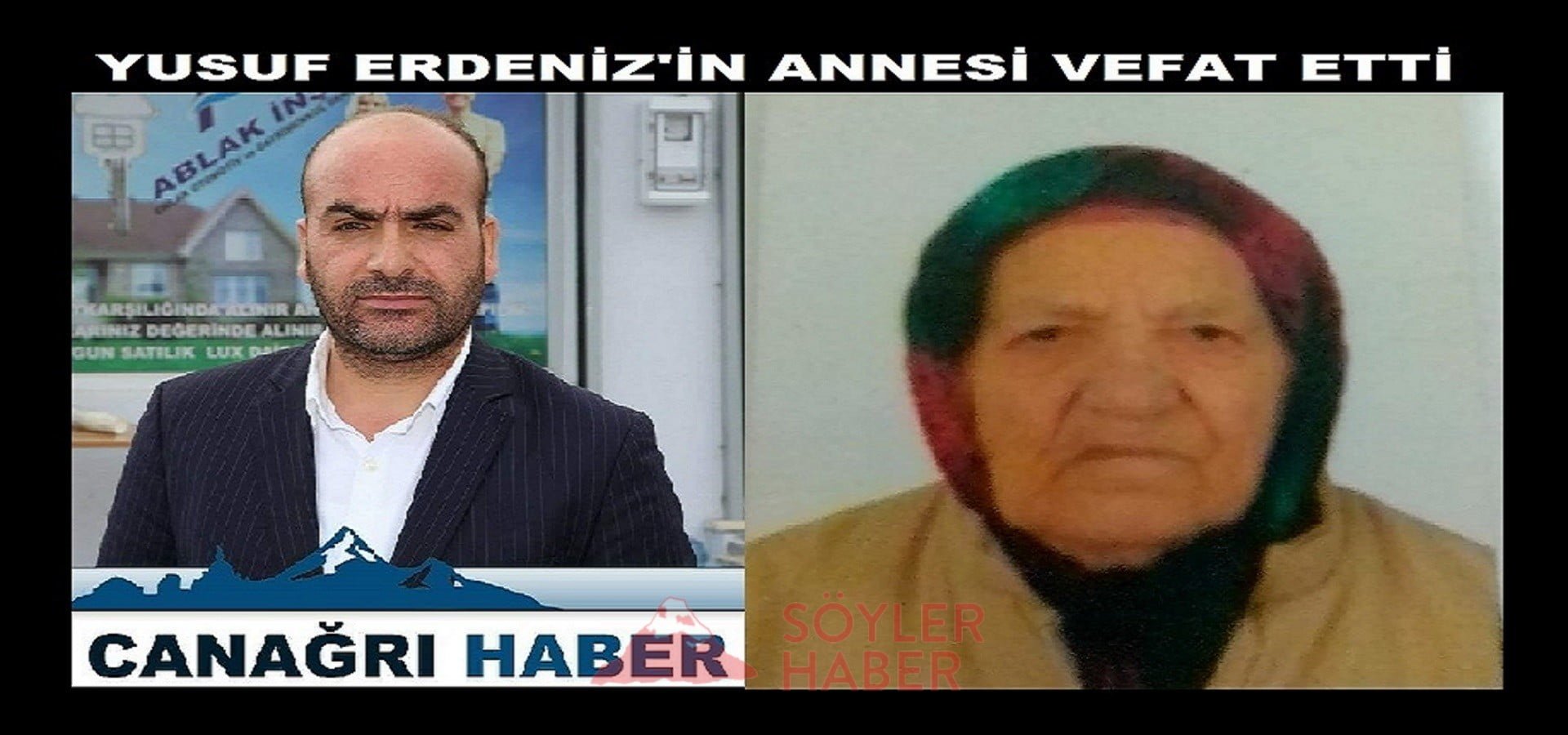 MESLEKTAŞIMIZ YUSUF ERDENİZ'İN ANNESİ VEFAT ETTİ
