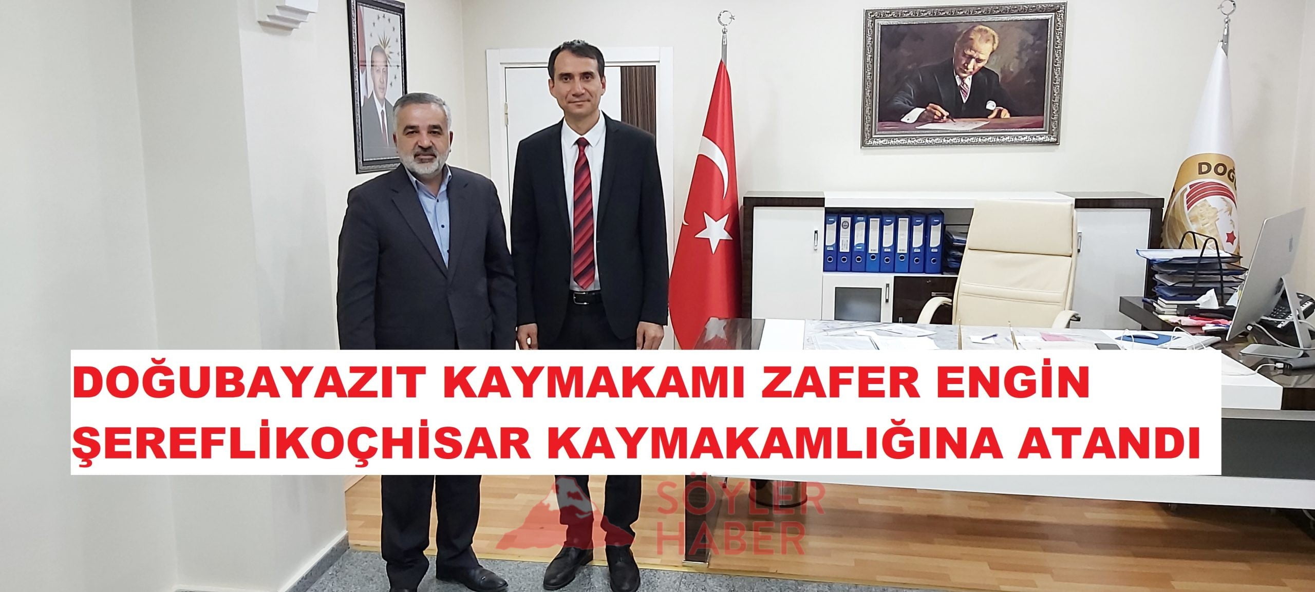 KAYMAKAM ZAFER ENGİN ŞEREFLİKOÇHİSAR KAYMAKAMLIĞINA ATANDI