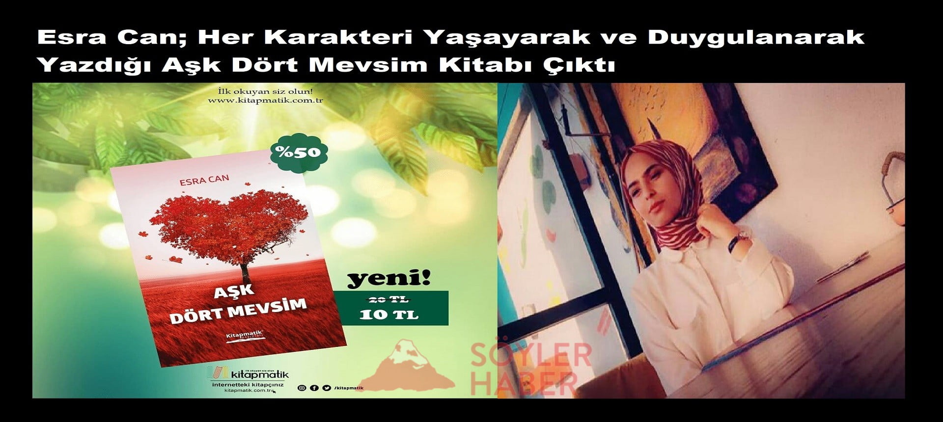 ESRA CAN'IN AŞK DÖRT MEVSİM ADLI KİTABI ÇIKTI