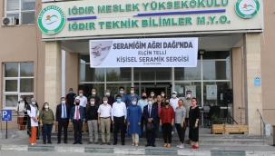 Iğdır Üniversitesi Tarafından Seramiğim Ağrı Dağı'nda' Konulu Sergi Düzenlendi