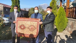 DİYANET İŞLERİ BAŞKANI PROF.DR. ALİ ERBAŞ AHMEDİ HANİ (HZ) ZİYARET ETTİ.