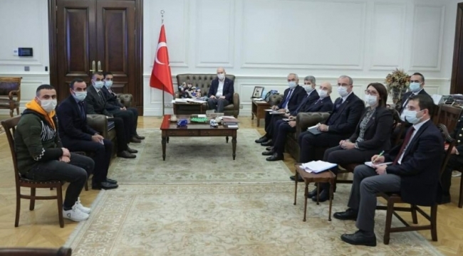 BAKAN SOYLU DAVET ETTİ DOĞUBAYAZIT'DAN ZİYARETE İCABET ETTİLER