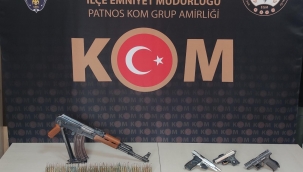 PATNOS'DA YÜKLÜ MİKTARDA SİLAH YAKALANDI