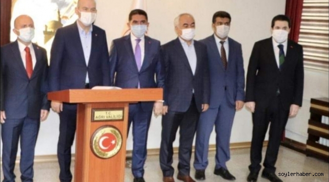 İÇİŞLERİ BAKANI SOYLU AĞRI'DA GÜVENLİK TOPLANTISINA BAŞKANLIK ETTİ