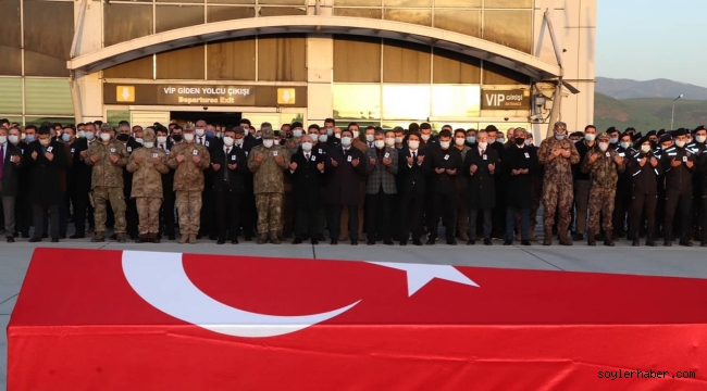 ​​ŞEHİT KABALAY'IN NAAŞI DUALAR İLE UĞURLANDI