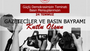 Vali Varol, 24 Temmuz Gazeteciler ve Basın Bayramı dolayısıyla bir mesaj yayımladı.