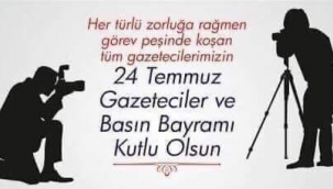 YAŞAMA SEVİNCİ ENGELLİLER DERNEK BAŞKANI OKTAY TOPCU'NUN BASIN BAYRAMI MESAJI