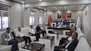 AK PARTİ AĞRI İL BAŞKANI AV. HALİL ÖZYOLCU'YA (DESK) PLATFORMU ÜYELERİ TARAFINDAN ZİYARET.