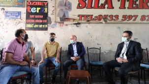  AĞRI VALİSİ VAROL VE İLÇE KAYMAKAMI AKPINAR, ESNAF ZİYARETİNDE