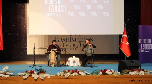 Ağrı'da Vali Dr. Osman Varol'un katılımıyla "Yunus'un İzinden" Sedat Anar Konseri düzenlendi.