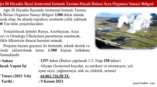 DİYADİN TARIMDA ''ÜRETİM ÜSSÜ'' OLUYOR