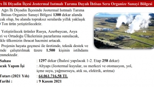  DİYADİN TARIMDA ''ÜRETİM ÜSSÜ'' OLUYOR