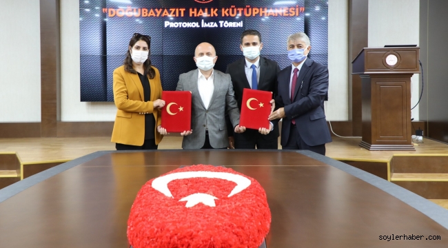 DOĞUBAYAZIT İÇİN BAŞKAN ACAR, MÜDÜR BULUT İMZAYI ATTILAR