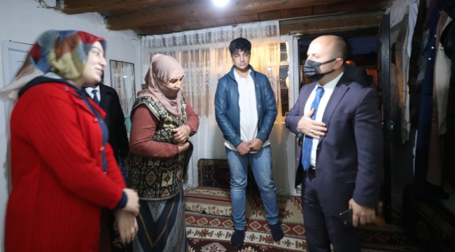 VALİ VAROL'DAN ÇAT KAPI EV ZİYARETLERİ