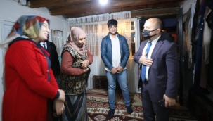VALİ VAROL'DAN ÇAT KAPI EV ZİYARETLERİ
