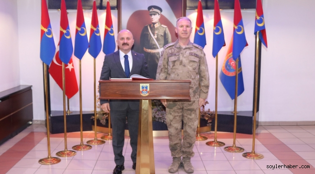 VALİ VAROL'DAN JAN.BÖLGE.KOM. TĞG. ÇİMEN'E HAYIRLI OLSUN ZİYARETİ