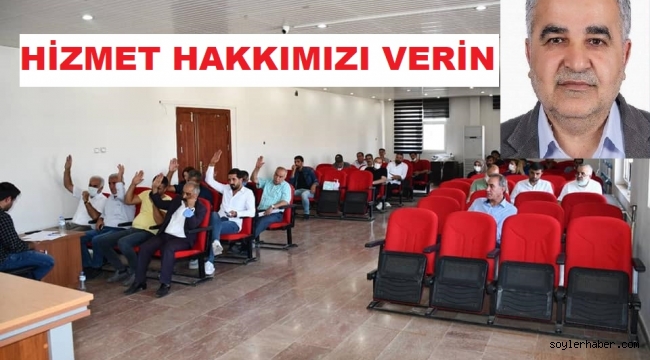 DOĞUBAYAZIT'TA AK PARTİ BELEDİYE ​​​​​​​MECLİS ÜYELERİNİN HİZMET HAKKINI VERİN