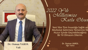 ​​​​​​​Vali Dr. Osman Varol, yeni yıl dolayısıyla bir mesaj yayımladı.