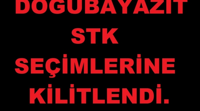 DOĞUBAYAZIT'TA STK SEÇİMLERİ KIRAN KIRAN GEÇECEKTİR