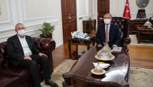  AK PARTİ AĞRI İL BAŞKANI AV. HALİL ÖZYOLCU, ADALET BAKANI BEKİR BOZDAĞ'I ZİYARET ETTİ