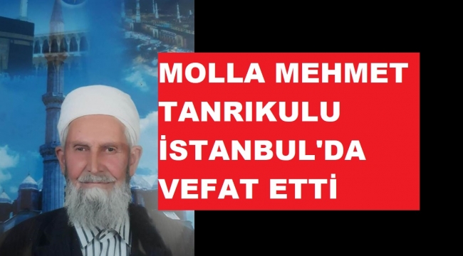MOLLA MEHMET TANRIKULU VEFAT ETTİ