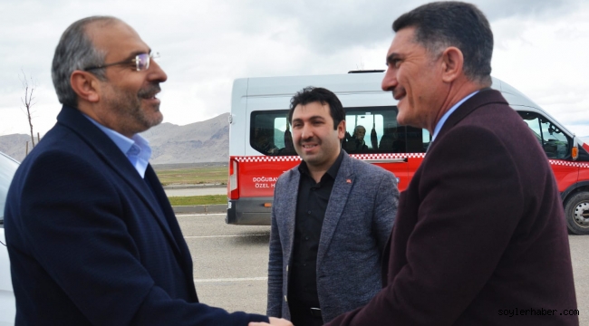 AĞRI MİLLETVEKİLİ EKREM ÇELEBİ'DEN İLÇE BAŞKANI MEHMET SENA GEÇİT'E HAYIRLI OLSUN ZİYARETİ