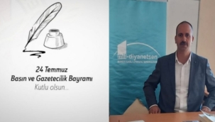 Mil Diyanet Sen Doğubayazıt İlçe Başkanı M. Emin İÇTEN, Gazeteciler ve Basın Bayramı Dolayısıyla Bir Mesaj Yayımladı