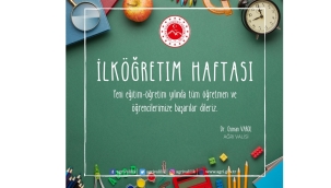 ​​​​​​​Ağrı Valisi Dr. Osman Varol'un İlköğretim Haftası Mesajı