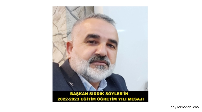 Söyler 'in Eğitim-Öğretim Yılı Mesajı