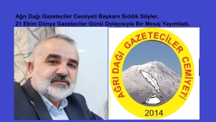 BAŞKAN SÖYLER'İN 21 EKİM DÜNYA GAZETECİLER GÜNÜ MESAJI