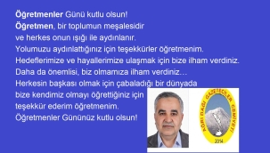 BAŞKAN SÖYLER'DEN ÖĞRETMENLER GÜNÜ MESAJI