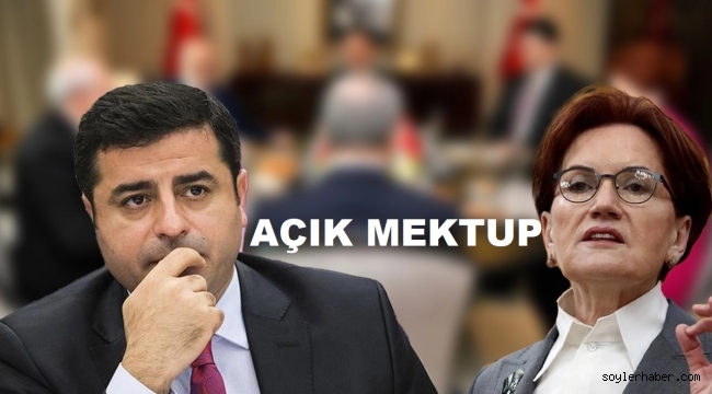 DEMİRTAŞ'TAN AKŞENER'E AÇIK MEKTUP