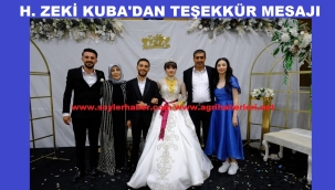 KUBA AİLESİNDE TEŞEKKÜR MESAJI