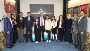 Müdür Kökrek, TÜBİTAK şampiyonlarını ağırladı