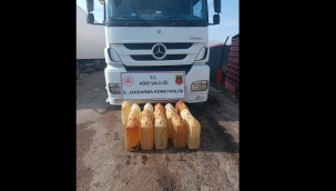  AĞRI'DA KAÇAK AKARYAKIT VE SİGARA ELE GEÇİRİLDİ